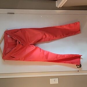 Banana Republic, women's 12, straight trouser, coral red.
